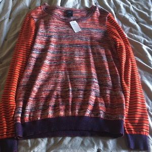 Gap Striped Contrasting Pattern Sweater Size Small
